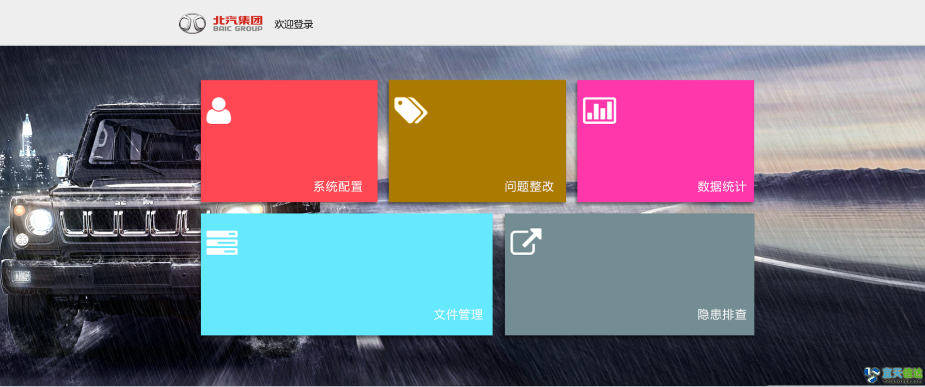 北汽集團安全隱患排查系統(tǒng)